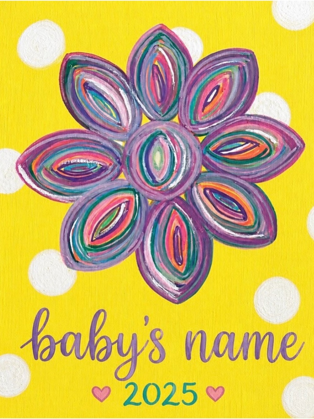 Personalized New Born Custom Nursery Decor